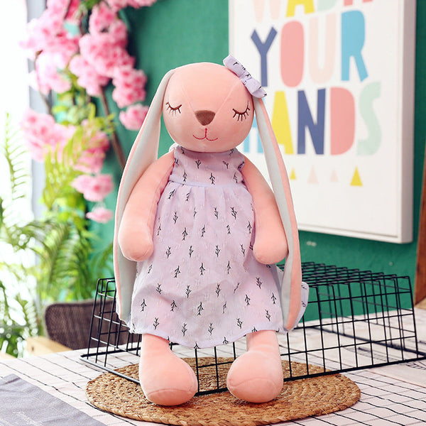 Personalised Easter soft toy bunny rabbit, new born baby girl gift 1st Birthday