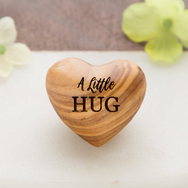 A Little Hug, Tiny Hug Token, Olive Wood, Isolation Gift, Missing You Gift