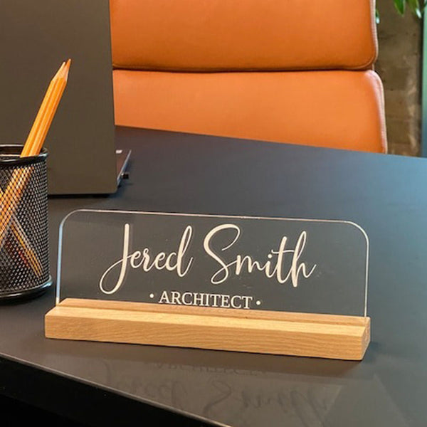 Desk Nameplate, Nameplate Desk, Desk Plate, Work Desk Decor, Desk Name Plate