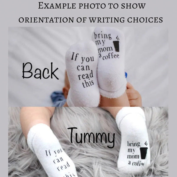 Beer Gifts for Dad, Father's Day Gift, If You can Read this Baby Socks, Unisex Baby Shower Gift