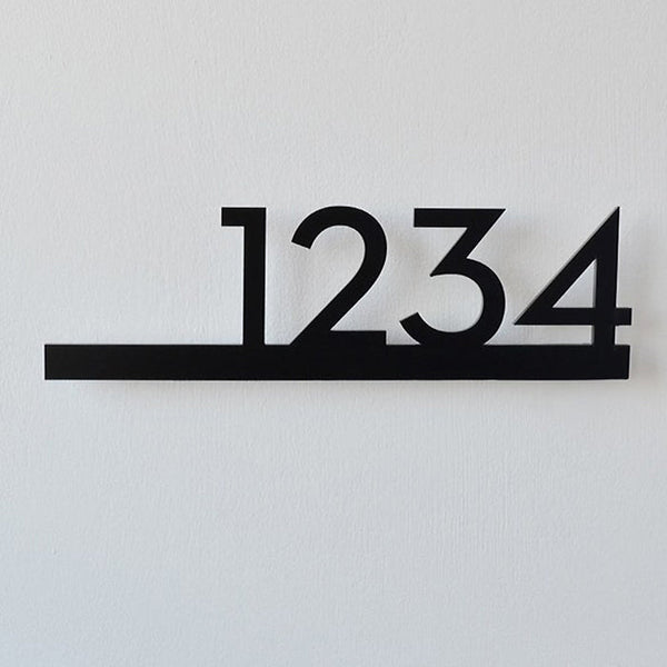 Decorative Acrylic & Aluminium Personalised Wall Plaque House Number