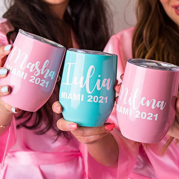 I do Crew Wine Tumblers, Bridesmaid Proposal Tumbler, Customized Gifts, Bridesmaid Party Cup