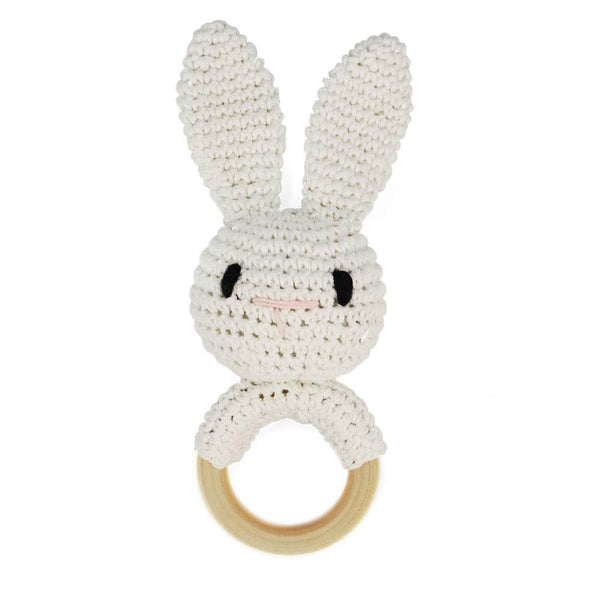 Easter Bunny rattle Personalized bunny New baby toy