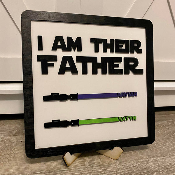 Father's Day Gift | Gifts for Dad | I am their Father gift | Grandfather Gifts | Light Saber Birthday Idea