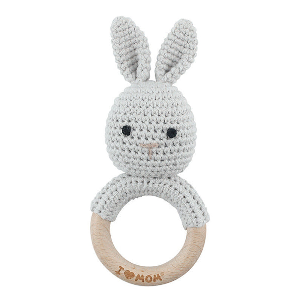 Easter Bunny rattle Personalized bunny New baby toy