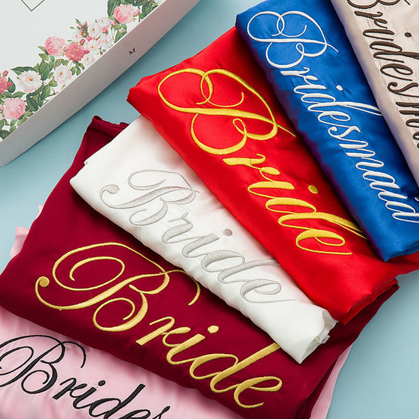 ADD ON Monogram Embroidery, Bridesmaid Names, Embroider Pajamas