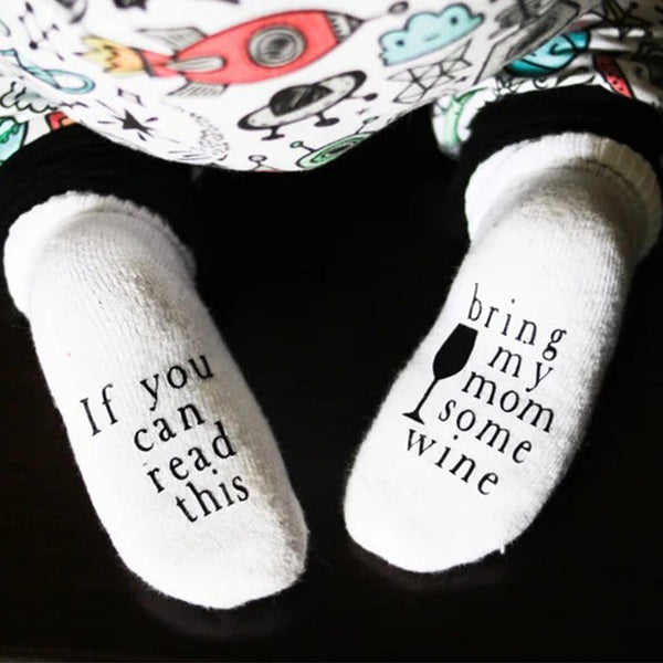 Beer Gifts for Dad, Father's Day Gift, If You can Read this Baby Socks, Unisex Baby Shower Gift