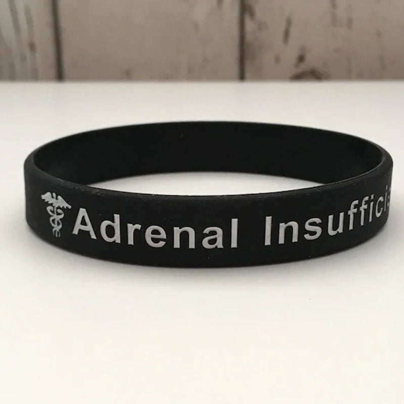 Adrenal Insufficiency Bracelet Medical ID Addison's Band Wristband Alert Jewellery