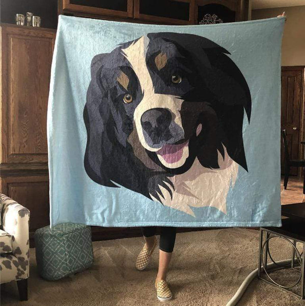 Photo Blanket Dog Blanket Pet Memorial Gifts Custom Printed Blanket