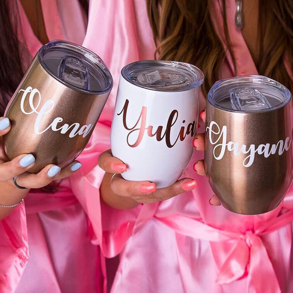 I do Crew Wine Tumblers, Bridesmaid Proposal Tumbler, Customized Gifts, Bridesmaid Party Cup