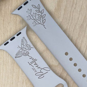 Just Breathe Apple Watch Band, Floral Apple Watch Band for Apple, Samsung