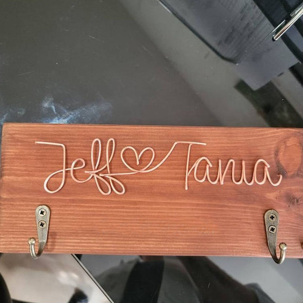 Personalised Keyhook New Home Gifts  Key Hooks Wooden Key Hook