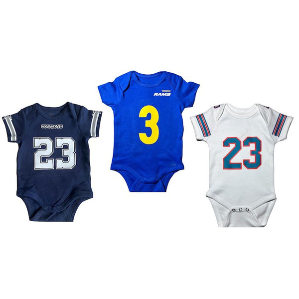 Custom Baby Football Jersey Bodysuit