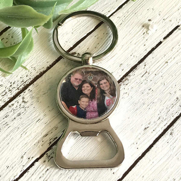 Custom Picture, Bottle Opener Key Chain Boyfriend Keychains, Gift For Boyfriend, Anniversary Gift