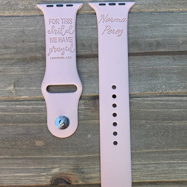 Scripture iWatch Band, inspirational Apple Watch Band,personalized Watch Band