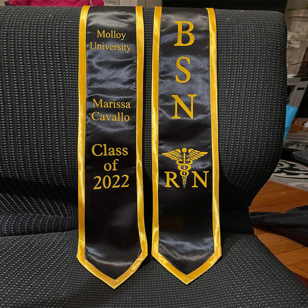 Custom Graduation Stole, High School Graduation Sash