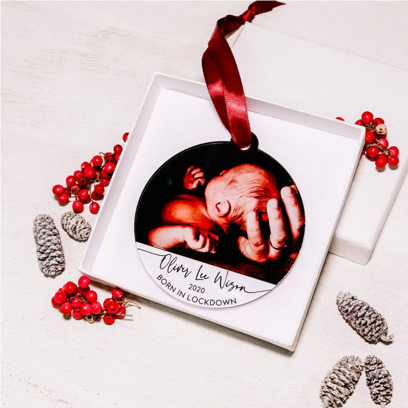 Memorial Photo Gift Christmas Ornament, In Loving Memory