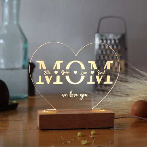 Gift idea for mom - night light for mommy - personalized gift for mom - Mother's day gift