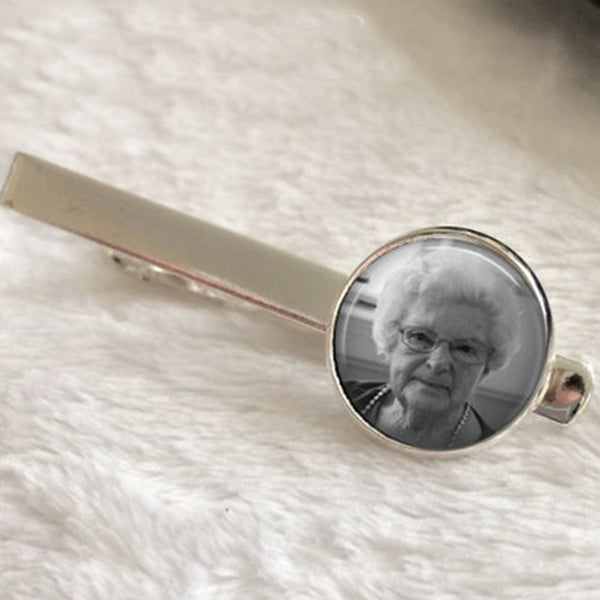 Custom Photo Tie Clip - Tie Bar - Personalized for Dad or Wedding - Men's Keepsake - Father's Day