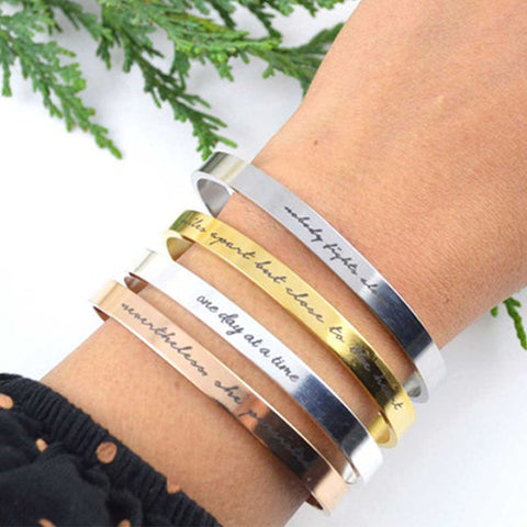 Personalized Custom Cuff Bracelets, Engraved Bracelets, Bridesmaid Gift Bracelets, Bracelets for Women