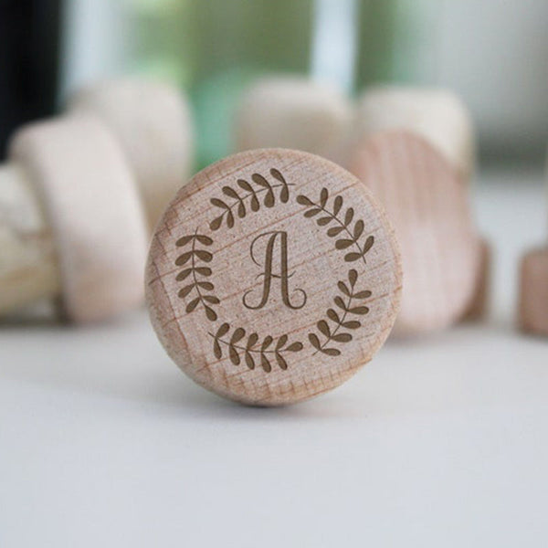 Personalized Wine Bottle Stopper, Cork Bottle Stopper, Custom Wine Stopper Wedding Favors, Set Of 5