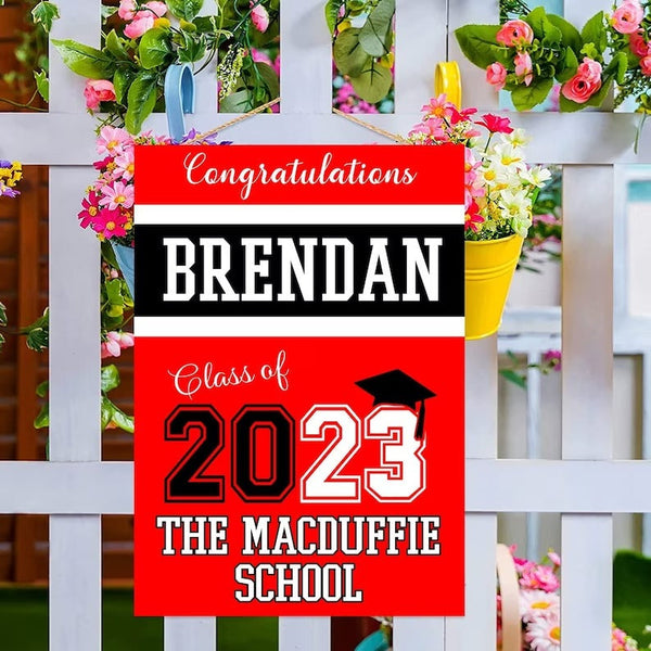 Custom Graduation Flag College Garden Flag College Class of 2024