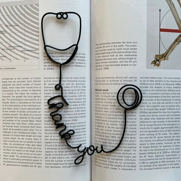 Personalised Stethoscope Bookmark | Wire Bookmark | Med Student Gifts