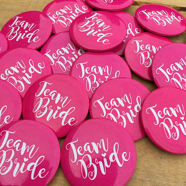 Team Bride Hen Party Badge / Bride to Be - Hen Do - Favours - Hen Night Accessories