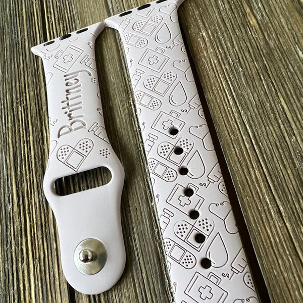 Personalized Nurse Watch Strap Gift for Nurse Compatible with Apple Watch Bands