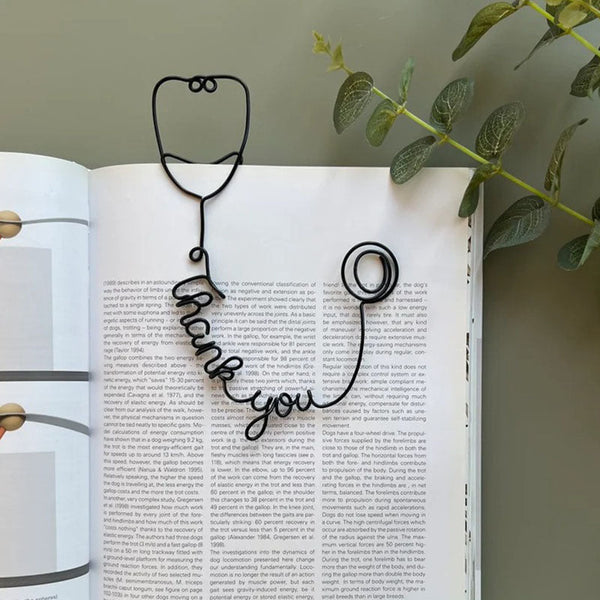 Personalised Stethoscope Bookmark | Wire Bookmark | Med Student Gifts