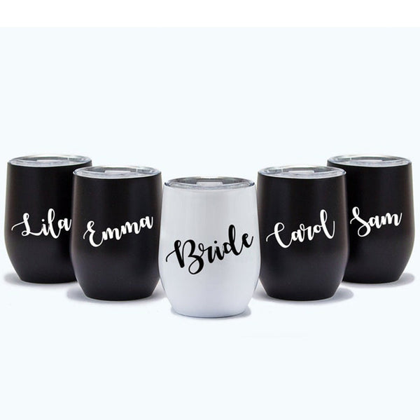 I do Crew Wine Tumblers, Bridesmaid Proposal Tumbler, Customized Gifts, Bridesmaid Party Cup