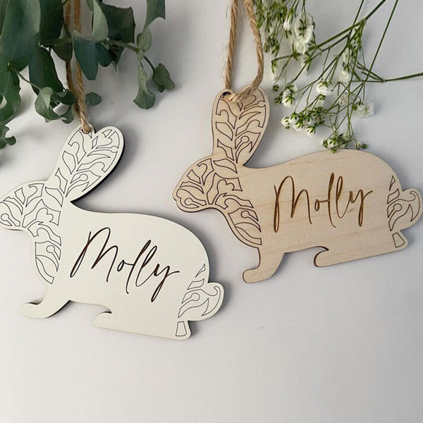 Hanging Personalised Easter Bunny Boy/Girl ,Set of 2