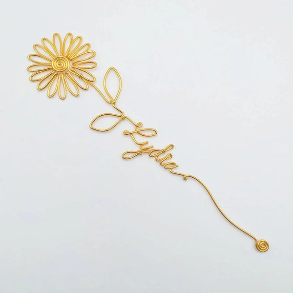 Daisy Wire Name, Personalized Gift, Name Bookmark