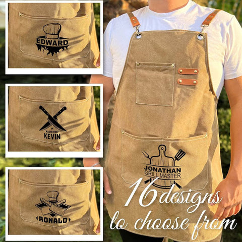 Personalized Apron For Him, Gift For Dad