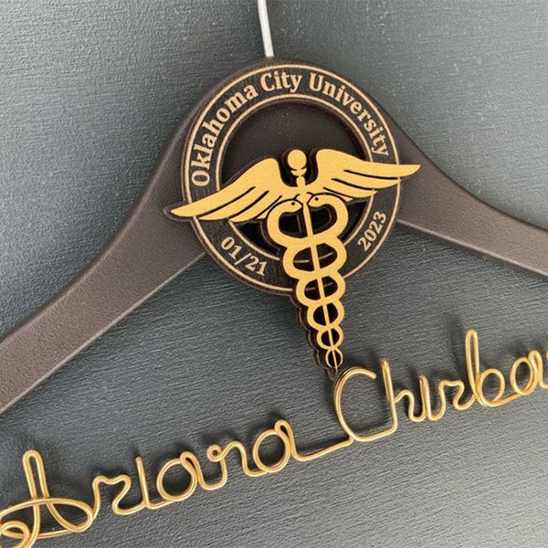 Unique Gift for Doctor, Birthday Gift for Doctor, Personalized Coat Hanger