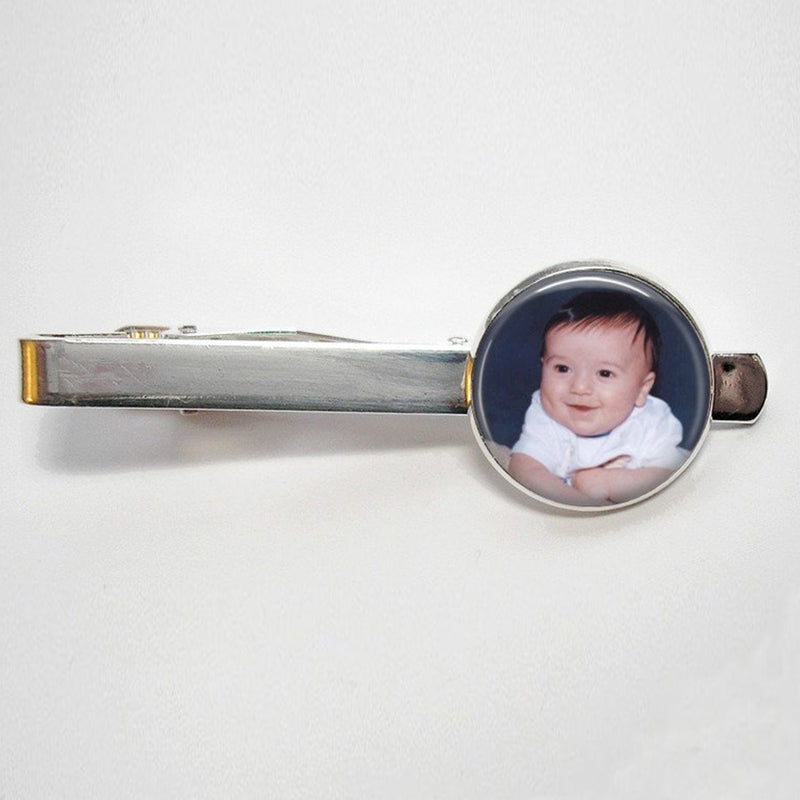 Custom Photo Tie Clip - Tie Bar - Personalized for Dad or Wedding - Men's Keepsake - Father's Day