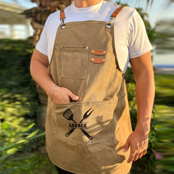 Personalized Apron For Him, Gift For Dad