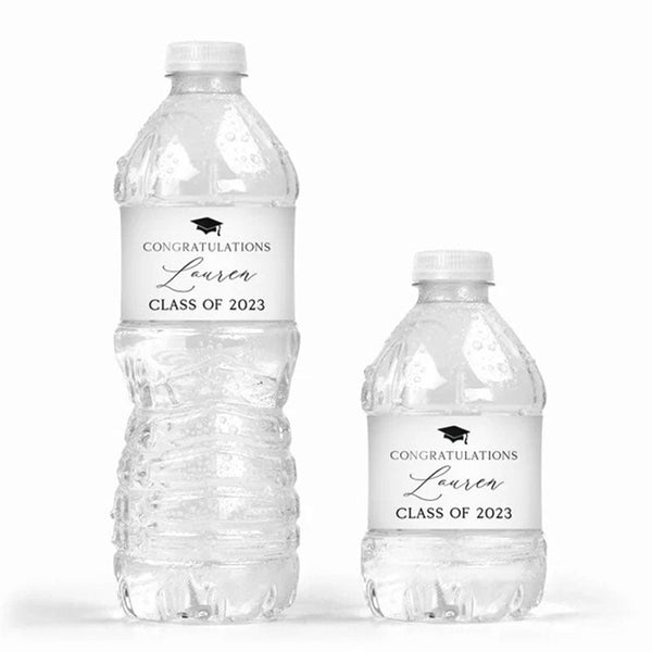 Graduation Water Bottle Label - Graduation Party Water Bottle Label