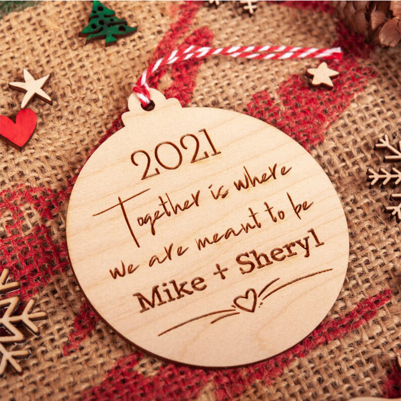 Togetherness Christmas Tree Bauble 2021, Keepsake Gift For Couple