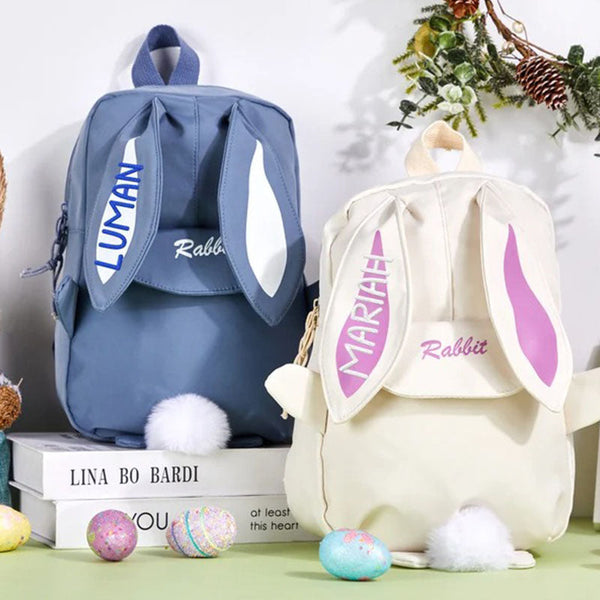 Personalized Easter Basket,Bunny Bag with Name,Boy Easter Bag,Girl Easter Bag Easter Bunny Backpack Easter Egg Bag Monogrammed