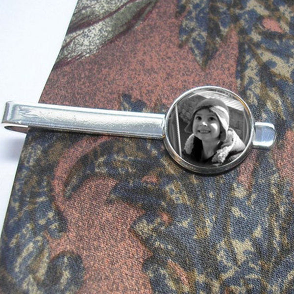 Custom Photo Tie Clip - Tie Bar - Personalized for Dad or Wedding - Men's Keepsake - Father's Day