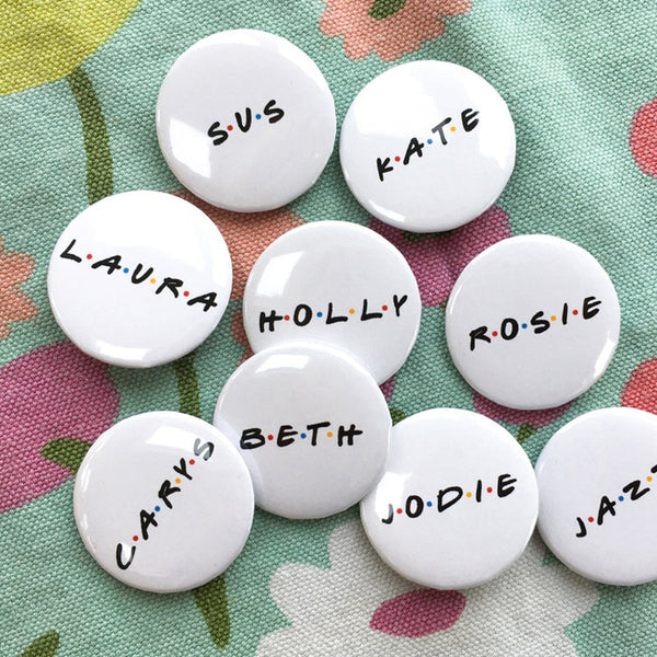 Personalised hen party badges hen night accessories,bridal shower pins