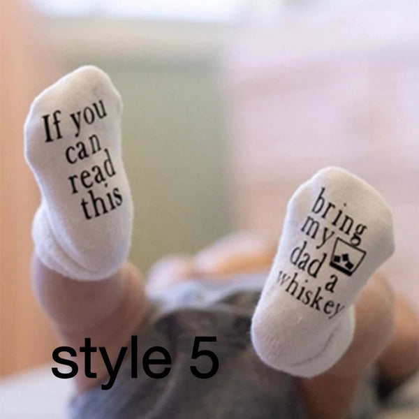 Beer Gifts for Dad, Father's Day Gift, If You can Read this Baby Socks, Unisex Baby Shower Gift