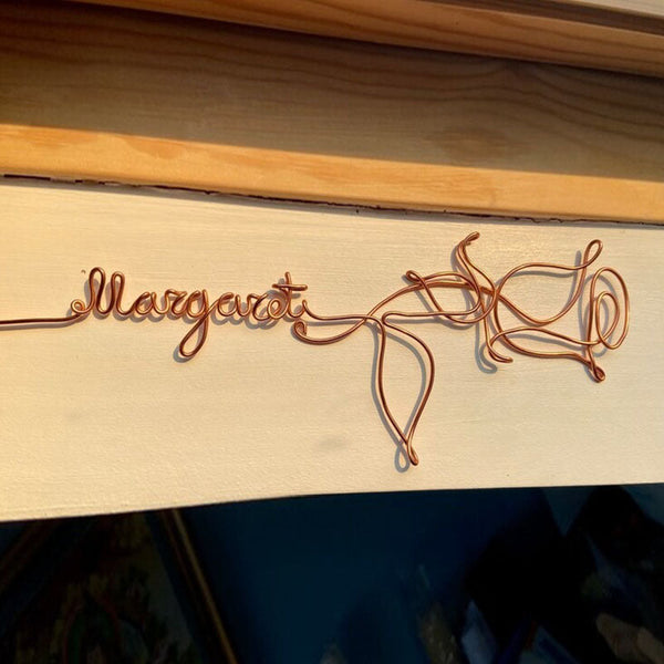 Wire Rose Gifts Personalised Rose Bookmark