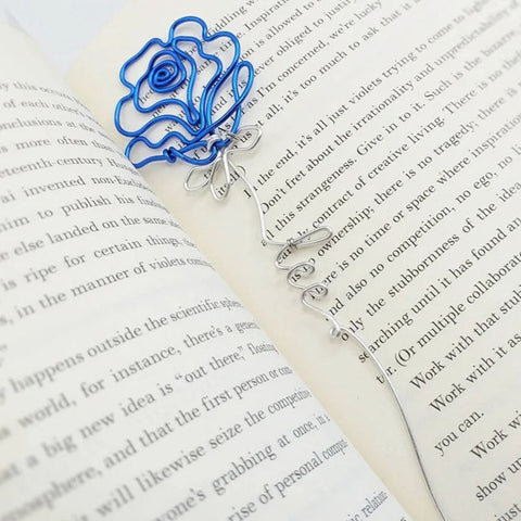 Rose Wire Name, Wire name, Personalized Gift, Rose Planner Decor  Bookmark