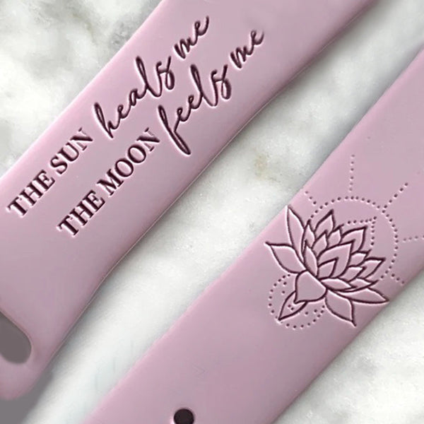 The Sun Heals Me the Moon Feels Me Engraved Watch Band