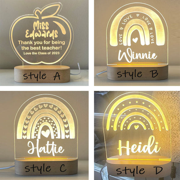 Teacher Gift / Apple Teacher Light / Classroom Present / End of Year Gift