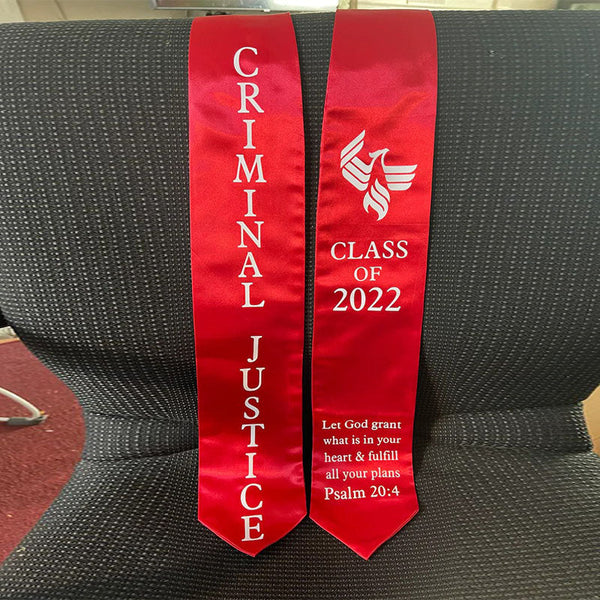 Custom Graduation Stole, High School Graduation Sash