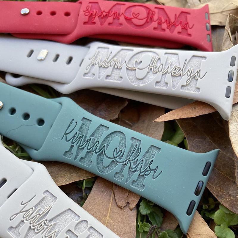 Mom-Grandma -Mama, Personalized Watch Band ,Apple Watch