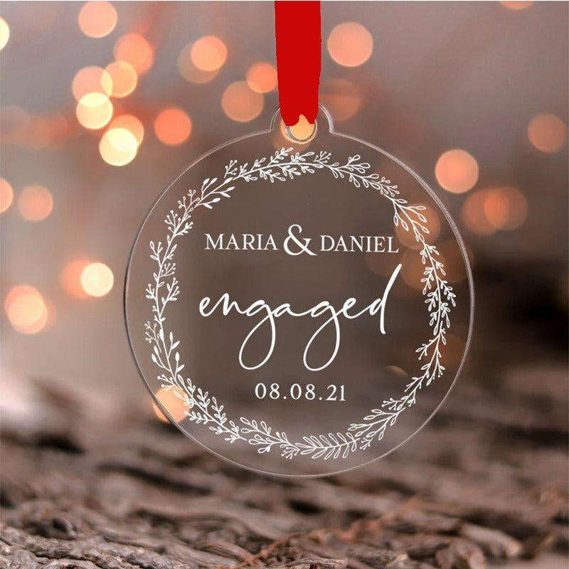 Our First Christmas Engaged/Married Ornament Christmas Gift